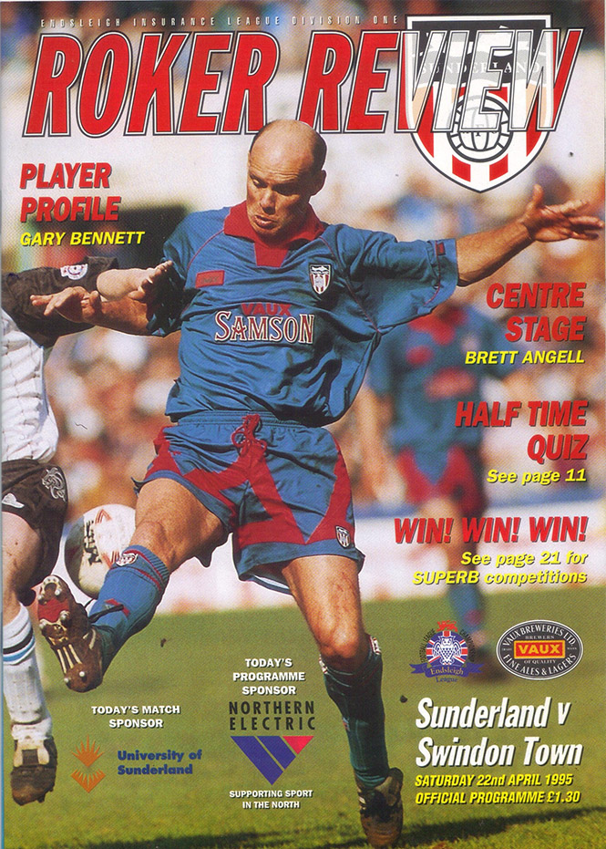 <b>Saturday, April 22, 1995</b><br />vs. Sunderland (Away)